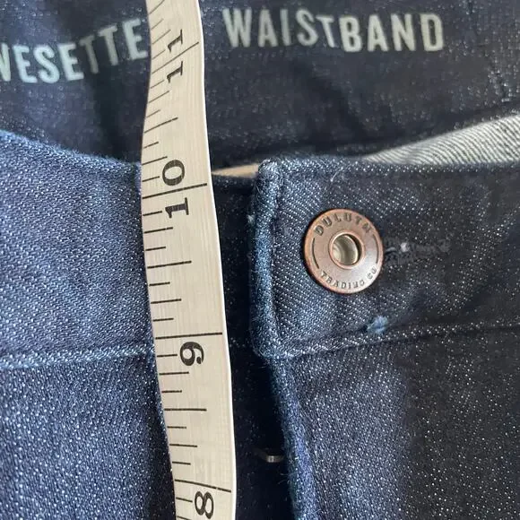 Duluth Trading Jeans Cargo Womens 12 Curvesetter Double Knee Work - Picture 8 of 10